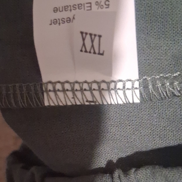Women’s Green Casual Pants XXL  Comfortable & Stylish  Polyester Blend - Picture 3 of 5